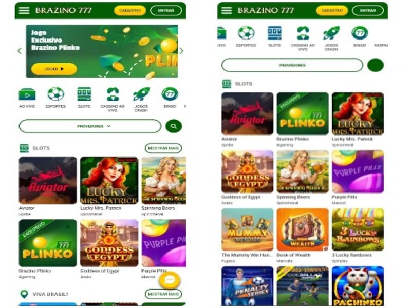 Приложение Brazzino777 для iOS