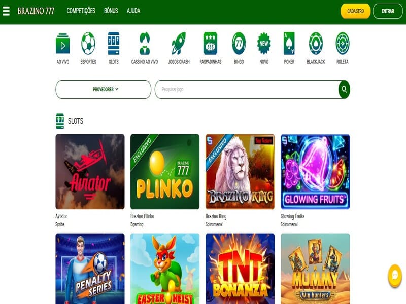 Spelen bij Brazino Casino