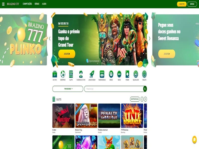 Play and bet at Brazino777 casino online