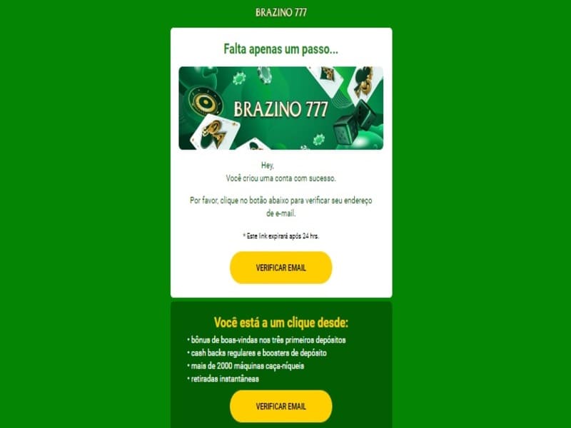 Brazino account verification