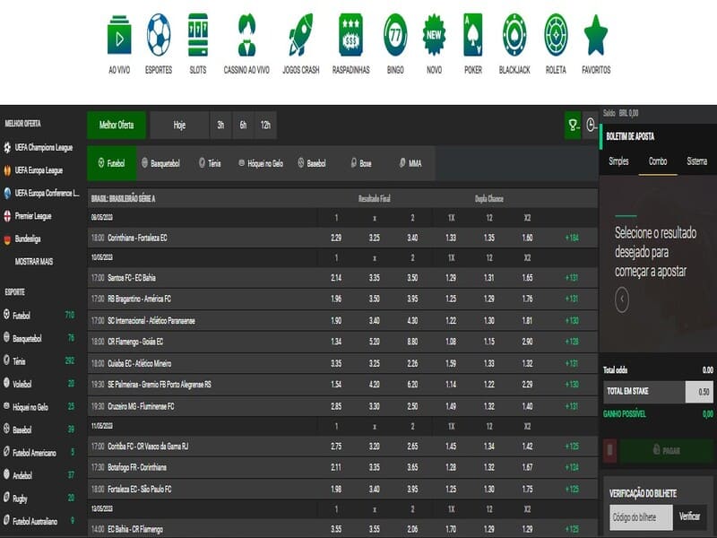 Ставки на спорт Brazino 777 