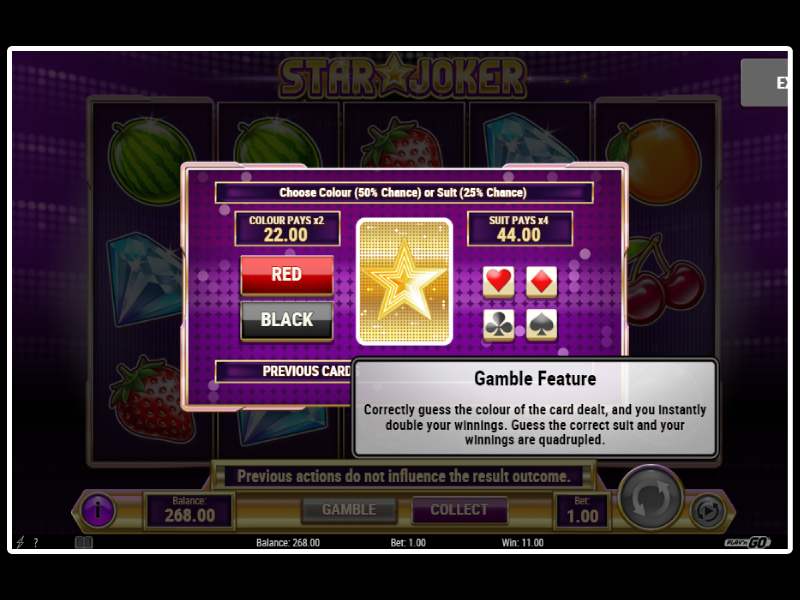 Минимальные и максимальные ставки в Star Joker в Brazino